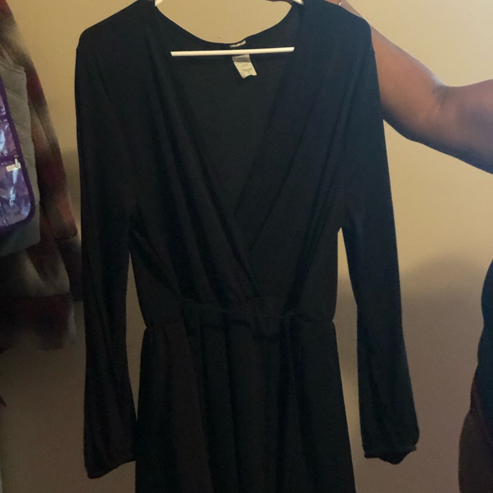 Black V Dress